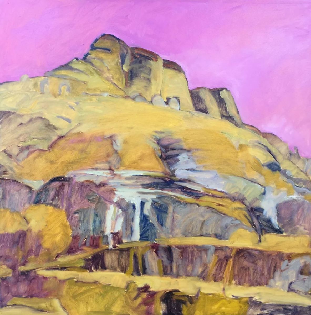 EXHIBITION EGAG Deirdre Jack, Basalt Mountain no.2 Maharashtra, Oil on canvas