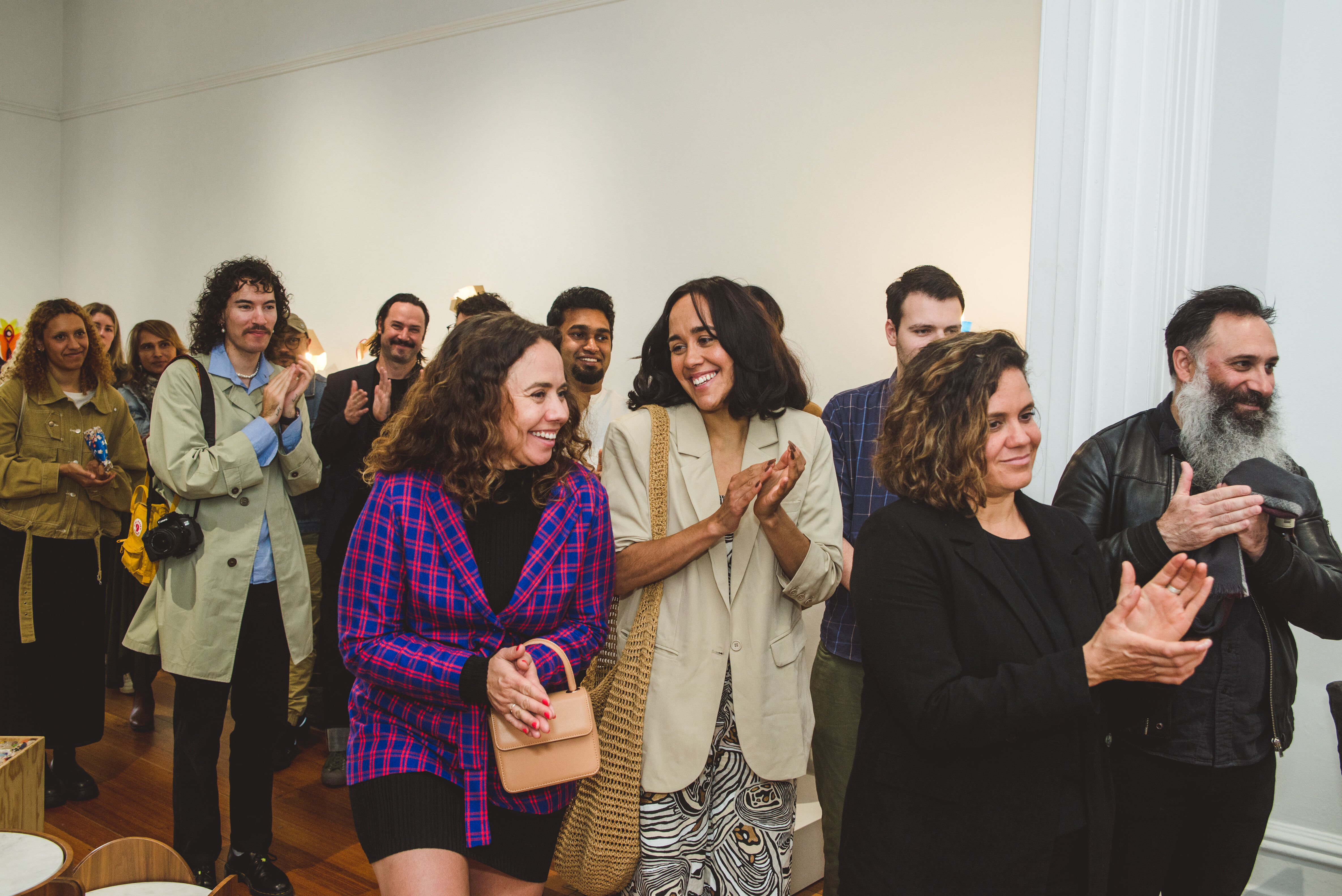 LINDEN Visitors at the opening of Design Fringe, Linden New Art, 2022. Image courtesy of Linden New Art. Photo by Theresa Harrison Photography