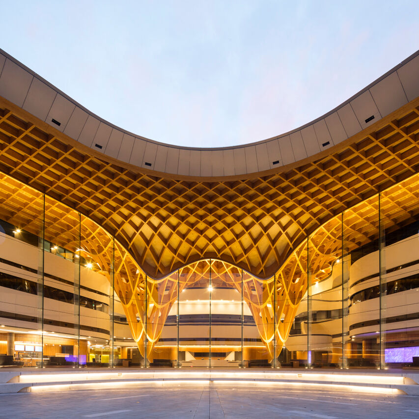 Bunjil Place, exterior, photograph John Gollings